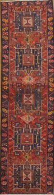 Heritage Richness: 10 ft Runner Rug 3x10 Vintage Tribal Geometric Handmade Rug