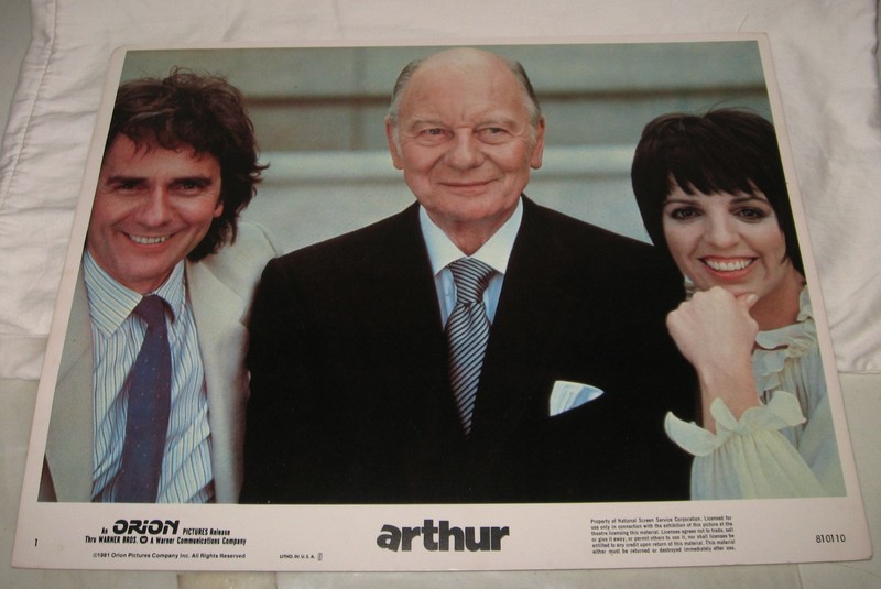 1981 ORION PICTURES "ARTHUR" LOBBY CARD LIZA MINNELLI DUDLEY MOORE