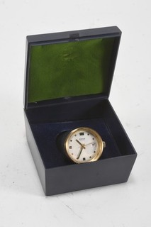 Q96J38 Vintage Tisch Schreibtischuhr Anker mit Datumsanzeige 1960er/70er Jahre