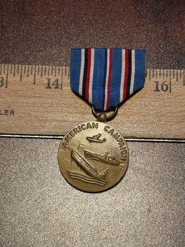 Vintage WWII Military American Campaign Medal
