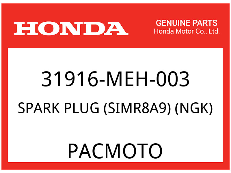Honda 31916-MEH-003 SPARK PLUG SIMR8A9 NGK