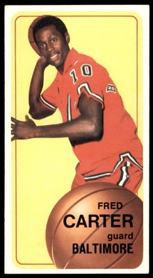 1970-71 Topps #129 FRED CARTER RC  Baltimore Bullets  NM