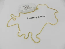 Giani Bernini 18K Gold over Sterling Silver Necklace, 24" Box Chain