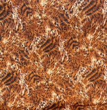 Cotton Quilting Fabric 43 x 43 Cheetah Leopard Print Pattern