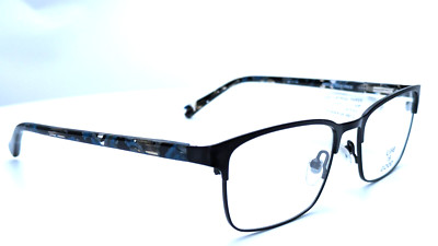 Life Is Good Huck Matte Black Rectangle Unisex Eyeglasses 49mm