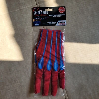 Marvel Spider-Man Miles Morales 2099 Gamer Adult Gloves Into The Spider Verse - Image 1 of 2