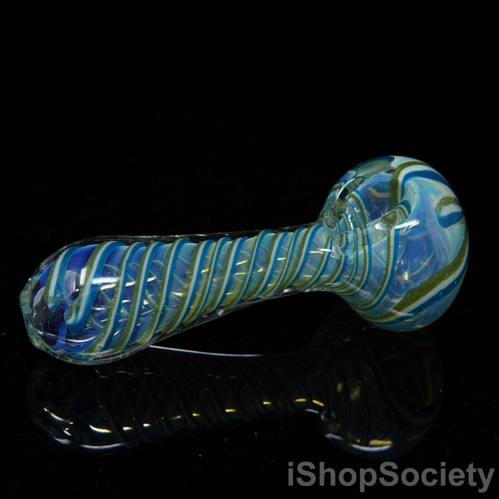 3.5 Portable Fumed Swirl Tobacco Smoking Pipe Thick Collectible Pipes - P368C. Available Now for 8.99
