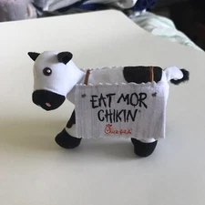 chik fil a cow plush 3"