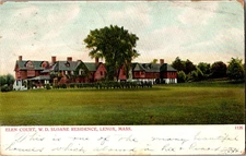 Postcard Elen Court W. D. Sloane Residence Lenox MA Undivided Back Unposted 1908