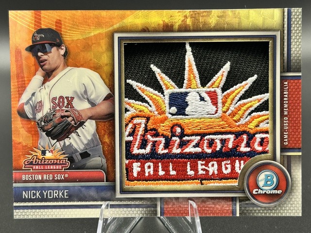 2023 Bowman Chrome Jumbo Relic Superfractor 1/1 Nick Yorke Boston Red Sox