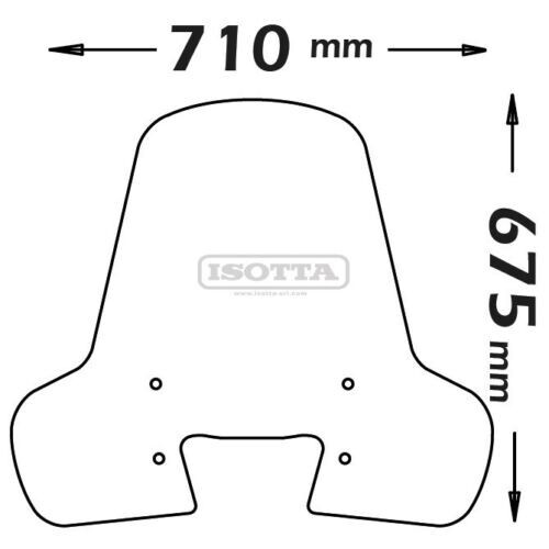Bulle Pare Brise Jaune Fluo - Piaggio 50 Zip - 2000 à 2023