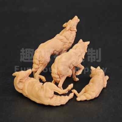3D printed1/35/18 Scale large Animal Resin scene model -Wolf  Unpainted