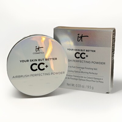 it Cosmetics YOUR SKIN BUT BETTER CC+ Airbrush Perfecting Powder LIGHT 0.33oz