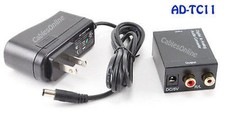Digital Toslink Coax to Analog 2-RCA Audio Converter
