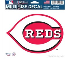 Cincinnati Reds Colored Clear Background 5" X 6" Decal
