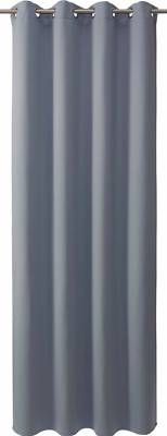 Vorhang silber grau 140 x 175 cm GMK Home & Living Gardine Seitenschal 1 Store