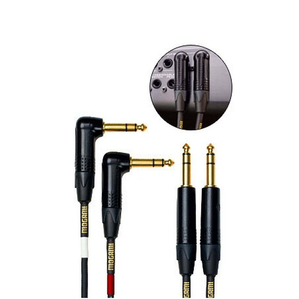 Mogami Gold Key SB-20R Кабель для стереоклавиатуры TRS-TS с прямоугольными разъемами длиной 20 футов 32890₽