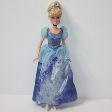 Disney Princess Cinderella Doll in Blue Gown Dress with Tiara  Shoes
