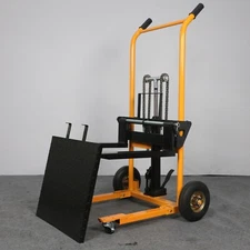 APOLLOLIFT 440lbs Hydraulic Material Lift Manual Stacker with Removable Flat Bed
