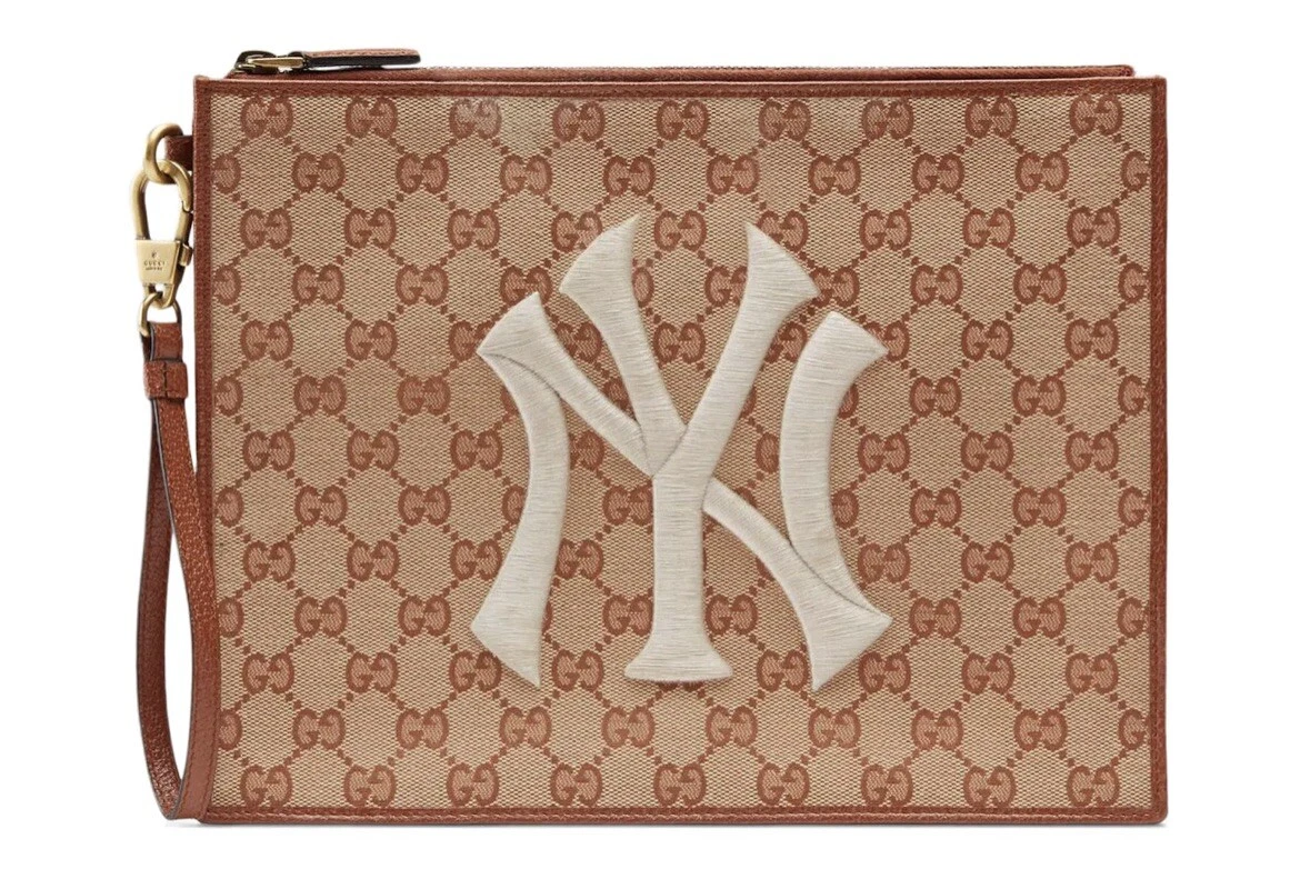 Pochette patch unisexe Gucci NY Yankees