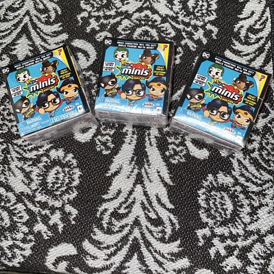 DC Mini Micros Surprise Figure Collect Them All 3-Figures Per Pck{Lot 3 Boxes}