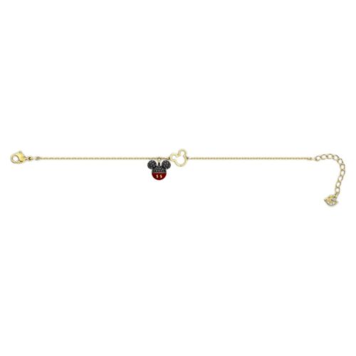 interview onkruid trek de wol over de ogen Swarovski 5566689 Minnie Mickey bracelet Disney jewelry gold tone cute  brand new | eBay