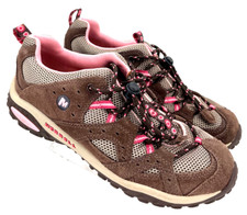 Merrell Brown Chameleon Waterproof Toggle Trail Hiking Shoes Youth Kid's 5