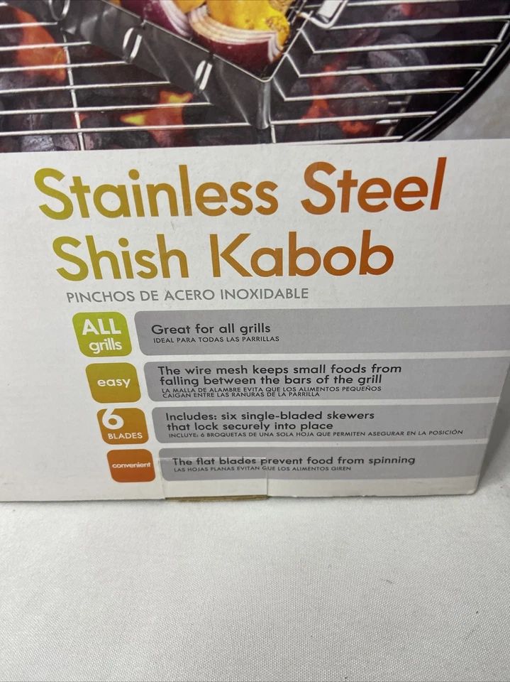 STAINLESS STEEL SHISH  KABOB SET By Kenmore - Image 3 of 4
