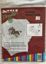 Dizzle Santa's Magic #53025 Pre Shaded Christmas Transfer 1992 New Old Stock