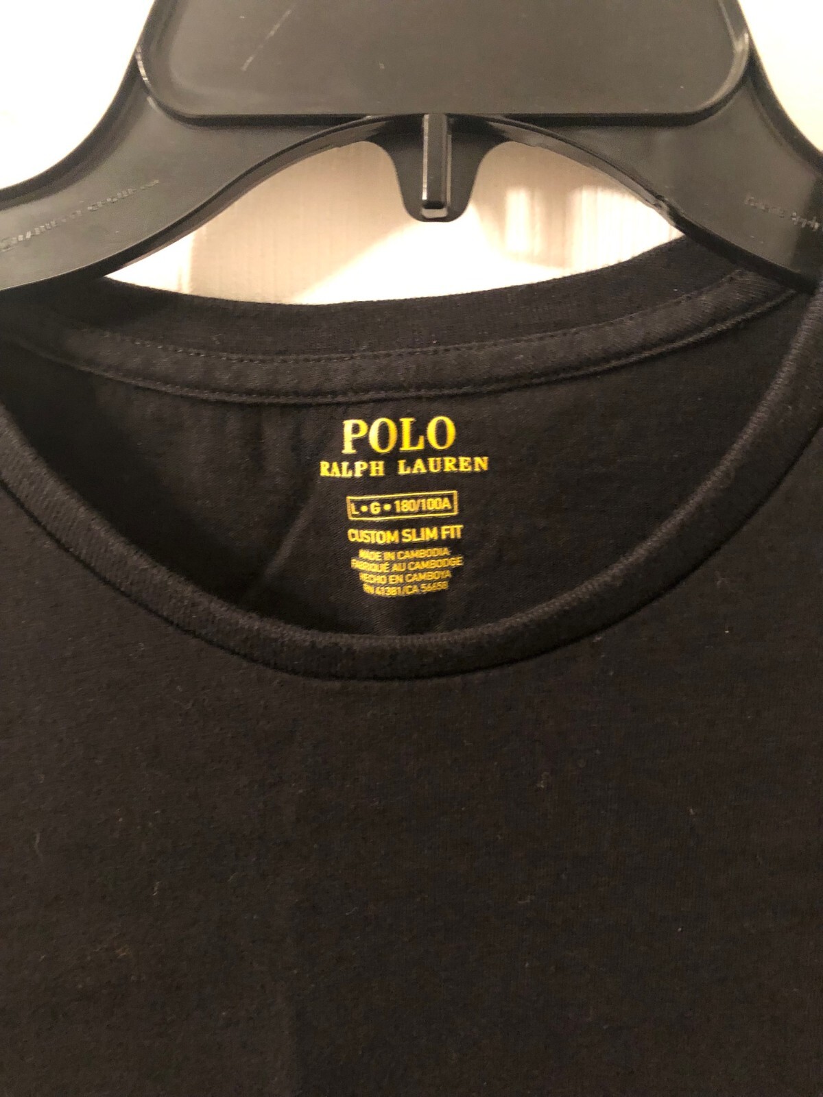 Polo Ralph Lauren rosso pony casual manica corta nera taglia large