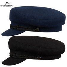 Sterkowski DANUBE MOD 3 Wool Breton Cap Traditional Fisherman Blue / Black