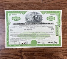 Vintage Consolidated Edison Company Bond Certificate - Merrill Lynch Owner