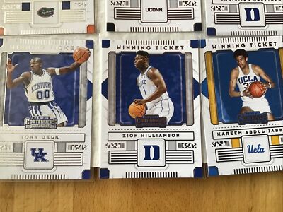 2020/21 Panini Contenders Draft Picks Winning Tickets  13 Versc. Cards