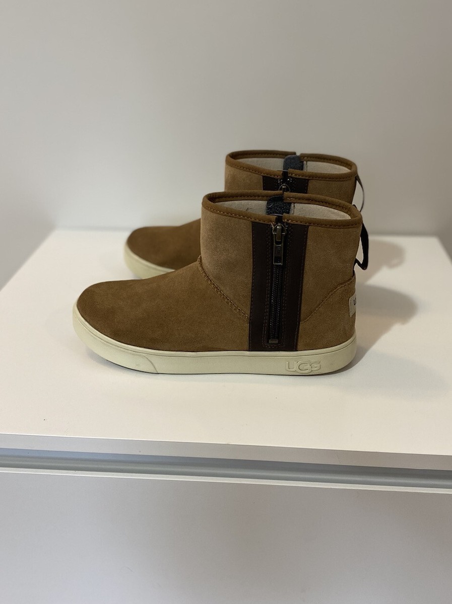 UGG KIDS ADLER SUEDE SHEEPSKIN SNEAKER BOOT YOUTH SIZE US