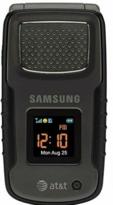 Samsung Rugby SGH-A837 - Black (AT&T/GSM) Cellular Flip Phone NEEDS BATTERY