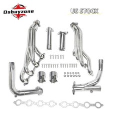 Stainless Long Tube Headers W Y Pipe Kit For 07-14 Chevy Gmc 4.8l 5.3l 6.0l New