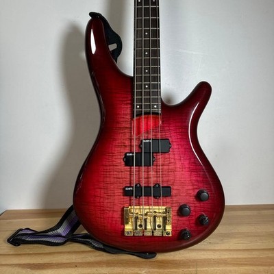 Ibanez SR series 4-string electric bass red made in Japan with