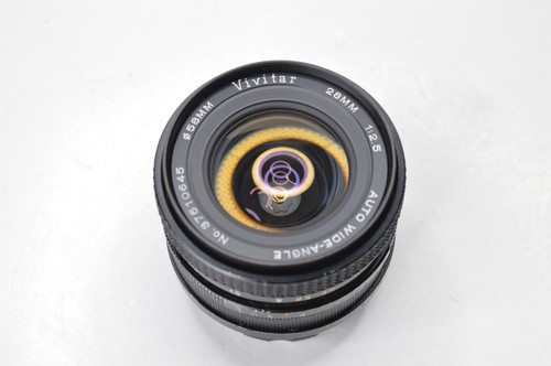 Vivitar 28mm f/2.5 Auto Wide Angle Prime Pancake Camera Lens Minolta M/MD Mount - Picture 3 of 11