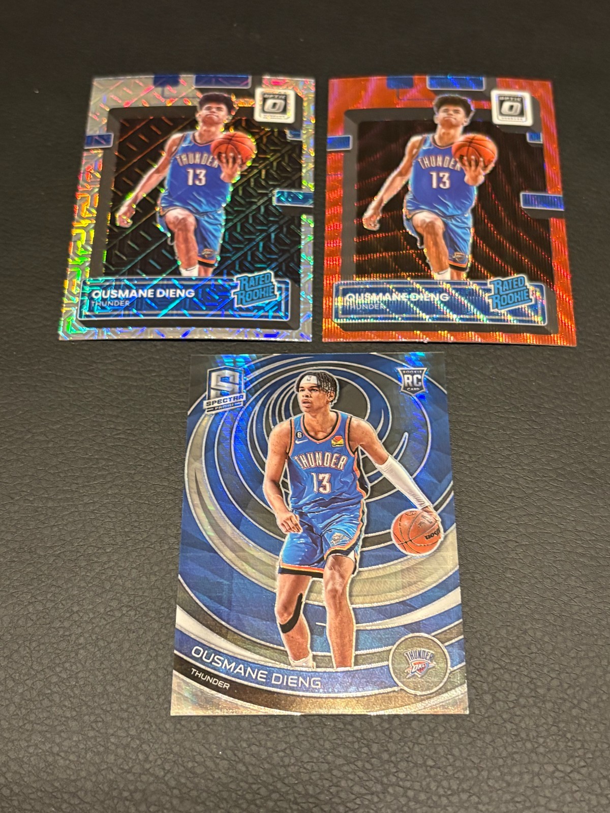 2022-23 Ousmane Dieng Mojo Rated Rookie Donruss Optic RC #220 Thunder (OBO)