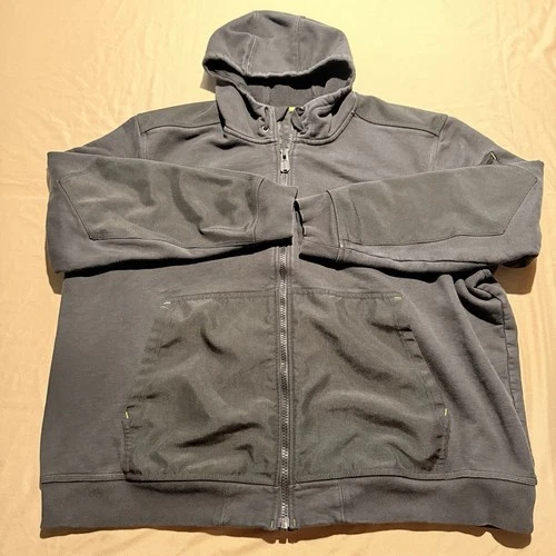 Duluth Trading Co Heavyweight hooded zip up sweatshirt, relaxed fit Men’s 2XL - product listing photo