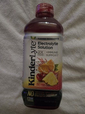 Kinderlyte Electrolyte Solution  immune support fruit punch favor 33.8 fl oz