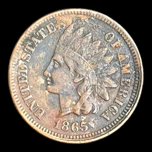 1865 Indian Head Cent, VG+