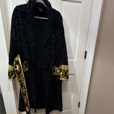 Versace Men s Belted Robe Black/Gold Size M. ...