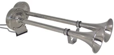Afi/Marinco 10029XLP Horn Dual Trumpet Stainless Steel 12V Electric Boat Truck