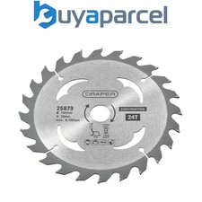 Draper 25879 TCT Cordless Construction Circular Saw Blade for Wood & Composites,
