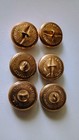 6 WW2 Kriegsmarine German Navy Large 25mm Gilt Uniform Button Maker Marked GREAT — photo 6
