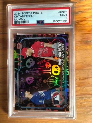 Shohei Ohtani & Mike Trout [Mummy] #US76 2024 Topps Update card
