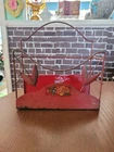 Vintage MCM Milk Glass Shaker Caddy. Caddy Only.