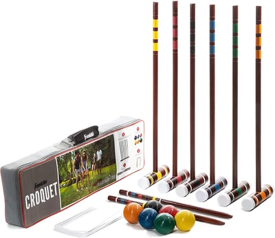 Franklin Sports Portable Backyard Croquet Sets - Complete 4 + 6 Player Croquet - Image 1 of 4