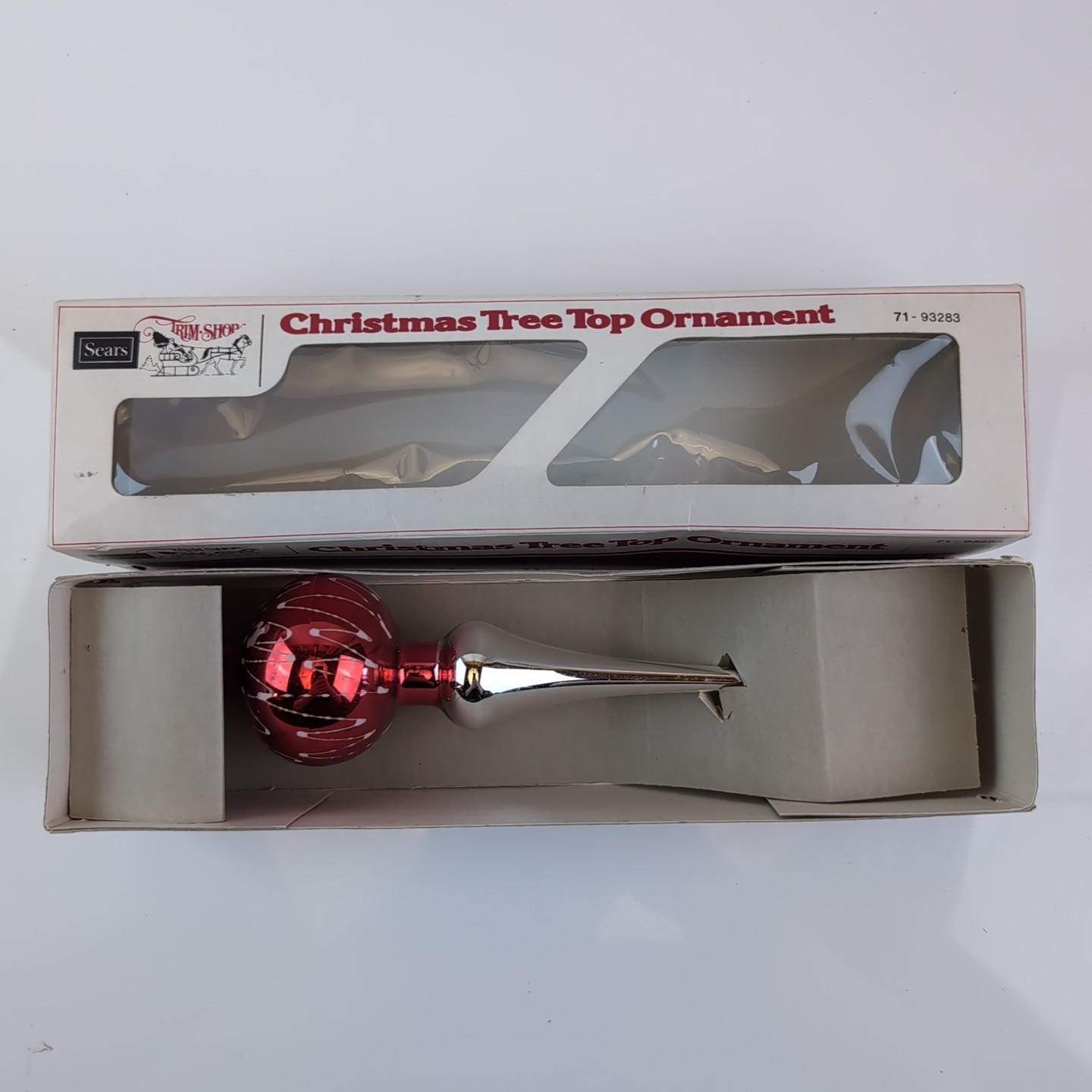 sears trim shop Christmas tree top ornament 71-93283